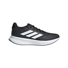 Imagem de adidas Tênis infantil unissex Run Falcon 5, Preto/branco/preto, 17