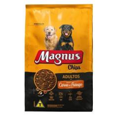 Imagem de Ração Seca Magnus Chips Carne e Frango para Cães Adultos - 20 kg