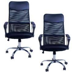 Imagem de Kit 02 Cadeirass Escritório Excellence Office F03 Preto