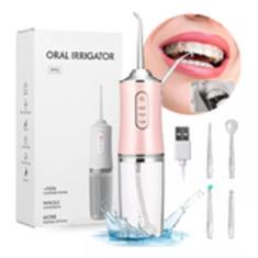 Imagem de Irrigador Bucal Portátil Jato D'água Limpador Oral 220ml Bivolt - HKX,