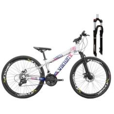 Imagem de Bicicleta Aro 26 VikingX Tuff25 27v Freio Hidráulico e Trava, Prata, A