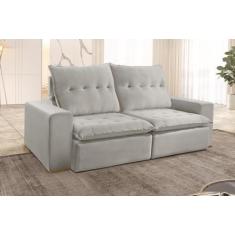 Imagem de Sofá Retrátil Reclinável Benfica Veludo - 2.30 Metros - Design Estofad