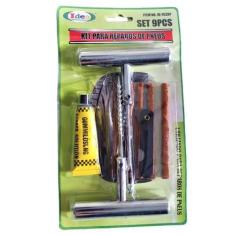 Imagem de Kit Reparo de Pneu Ferro Sem Câmara C/ Chaves + 5 Refil + Cola Carro e