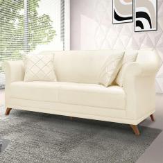 Imagem de Sofá 3 Lugares Abruzzo Linho Pérola 180 Cm