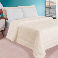 Imagem de Jogo De Cama Casal Queen 4 Peças Edredom Lençol Fronhas 400 Fios - Cas