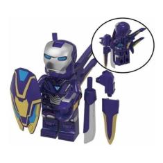 Imagem de Boneco Blocos Montar Homem De Ferro Armadura Pepper Limitada - Mega Bl