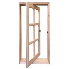 Imagem de Janela De Madeira Vitro Capelinha Pivotante Reto Padr o Cedro