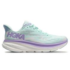 Imagem de HOKA ONE ONE Tênis feminino de cano baixo, Sunlit Ocean Lilac Mist, 36