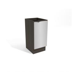 Imagem de Balcão Gabinete Nox 1 Porta Onix/steel 40cm X 52cm
