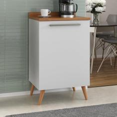 Imagem de Balcão para Cozinha 1 Porta 1 Prateleira Favorita Branco