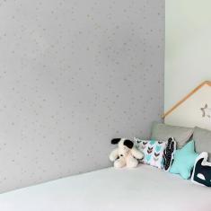 Imagem de Papel De Parede Adesivo Poá Neutro N010144 Rolo 0,58X3M