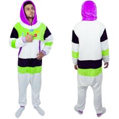 Imagem de Buzz Lightyear Macacão Kigurumi Pijama Roupa Fantasia Cosplay Inverno Adulto Oficial Disney Toy Story