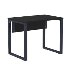 Imagem de Mesa Escritório P25 tub Pandin 90 cm (larg) Tampo mdp Preto Pé Aço Tubular Azul Del Rey