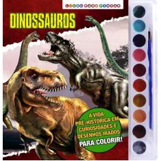 Imagem de Livro - Dinossauros Livro para Pintar com Aquarela