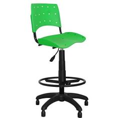 Imagem de Cadeira Caixa Giratória Plástica Anatômica Verde - ULTRA Móveis
