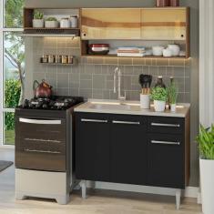 Imagem de Armário de Cozinha Compacta 165cm com Pia Emilly Madesa 01