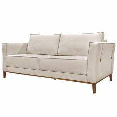 Imagem de Sofá 2 Lugares 190cm Pés Em Madeira Tarantino Pérola