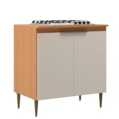 Imagem de Balcão De Cozinha 5351 Brisa 80cm 2 Portas Móveis Angelin E Off White