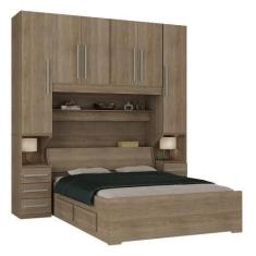 Imagem de Guarda-Roupa De Casal Com Espaço Para Cama Box Queen Size 1220Sq Casta