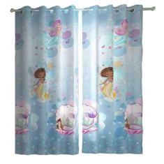 Imagem de Cortina Corta Luz Para Quarto Meninas 2,0m x 1,80m Londres Basic Sereias Santista
