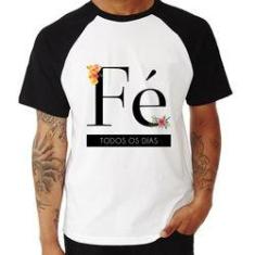 Imagem de Camiseta Raglan Fé Todos Os Dias - Foca Na Moda
