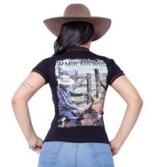 Imagem de Camiseta Muladeiros Feminina Country Gola Polo 