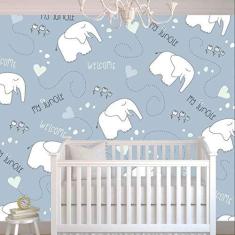 Imagem de Papel de Parede Infantil Elefante 