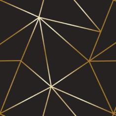 Imagem de Papel De Parede Zara Negro Fio Gold Auto Colante 12M