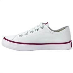 Imagem de Tênis Coca Cola Stream Canvas Feminino Branco e Vermelho