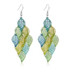 Imagem de Brincos So Pretty Dangle para mulheres Boho artesanal super leve lustre pendente brinco banhado a ouro prata