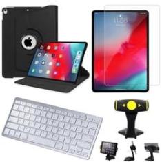 Imagem de Capa Giratória iPad Pro 11 + Película + Teclado +Suporte Mesa +Caneta - Armyshield