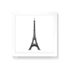 Imagem de Arte Maníacos Quadro Decorativo Torre Fundo  - 30x30cm (Moldura em laca )