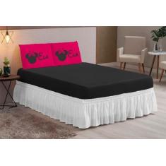 Imagem de Jogo De Cama Casal Queen Estampado 03 Peças Ela Ela - Amora Enxovais