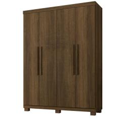 Imagem de Roupeiro Milão 4 Portas 3 Gavetas Benetil Imbuia