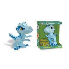 Imagem de Boneco Vinil Jurassic World Dino Baby Azul Articulado Pupee