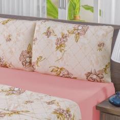 Imagem de Jogo De Cama Malha Queen Quality 03 Peças - Rosê