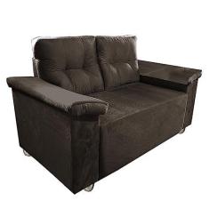 Imagem de Namoradeira Yasmim dois lugares Com Braço Almofadado Marrom