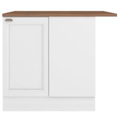 Imagem de Balcão Com Tampo Reto Para Canto 1 Porta Unna Poliman Móveis