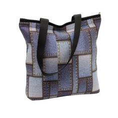 Imagem de Bolsa Em Neoprene Mod Tote Bag Padrão Jeans - Brinko