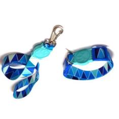 Imagem de Conjunto De Guia E Coleira De Seda 25mm Ul Tamanho Único - Nica Pet