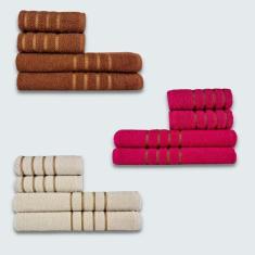 Imagem de Jogo De Toalhas 12 Peças Coleção Dubai 100% Algodão Mr+rs+bg