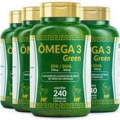 Imagem de OMEGA 3 1000MG GREEN HF SUPLEMENTS 4x240 CAPS