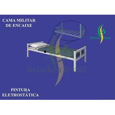 Imagem de Cama Solteiro Militar De Aço E Encaixe - Beliches Brasil