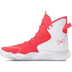 Imagem de Under Armour Tênis de vôlei feminino Flow Highlight Ace, (101) Branco/Beta/Vermelho, 34
