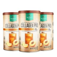 Imagem de Kit Collagen Pro (450G) Nutrify Chá Mate Com Pêssego 3 Unidades