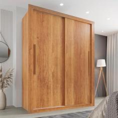 Imagem de Guarda Roupa Solteiro 2 Portas 2 Gavetas Costa Rica Sallêto Móveis Cinamomo