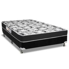 Imagem de Cama Box Casal: Colchão Espuma Luckspuma D28 Celebrity + Base Crc Sued