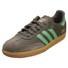 Imagem de adidas Originals Tênis de futebol masculino Samba, Shadow Olive/Preloved Green) Gum, 39