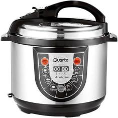 Imagem de Panela de Pressao Eletrica Quanta QTPE200 110V - Prata/Preto 5L, 110V