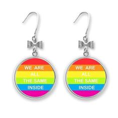 Imagem de Arco-íris Gay LGBT Lésbica Transgênero Brinco de Laço Piercing Gancho
